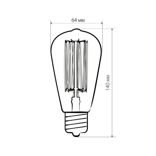Ретро лампа Эдисона ST64 60W E27 ST64 60W Elektrostandard