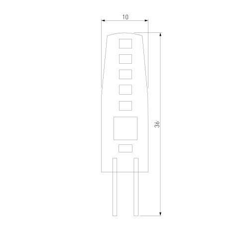 Светодиодная лампа JCD 3W 220V 6500К G4 BLG413 Elektrostandard