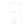 Светодиодная лампа G45 7W 3300K E14 BLE1405 Elektrostandard