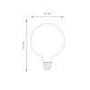 Филаментная светодиодная лампа G95 6W 3300K E27 тонированная BLE2704 Elektrostandard
