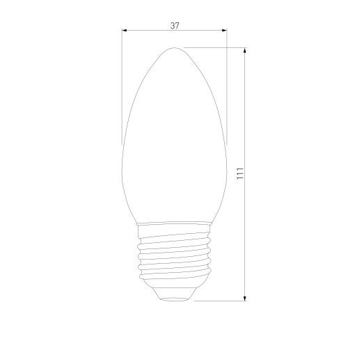 Светодиодная лампа Свеча" C37 8W 4200K E27 BLE2716" Elektrostandard