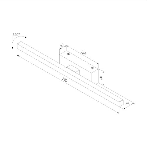 Светильник настенный светодиодный Rino белый 40157/LED Elektrostandard