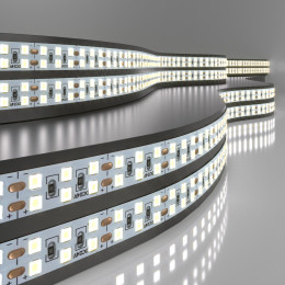 Светодиодная лента 240 LED 18 Вт IP20 двухрядная 6500К холодный белый 2835 24V 240Led 18W IP20 Elektrostandard