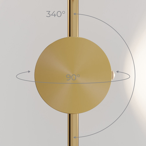 Cветильник настенный светодиодный Illume латунь 4000K 40154/LED Elektrostandard