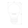 Светодиодная лампа G45 7W 4200K E27 BLE2731 Elektrostandard