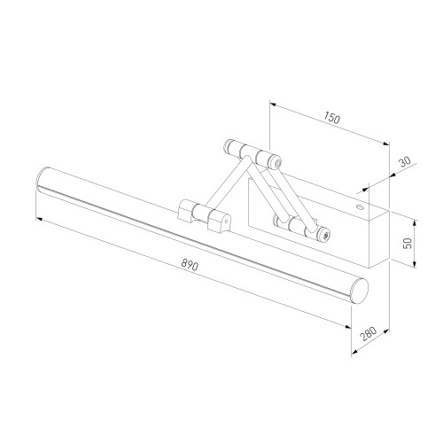 Светильник настенный светодиодный Monza белый 40156/LED Elektrostandard
