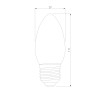 Светодиодная лампа Свеча" C37 8W 3300K E27 BLE2711" Elektrostandard
