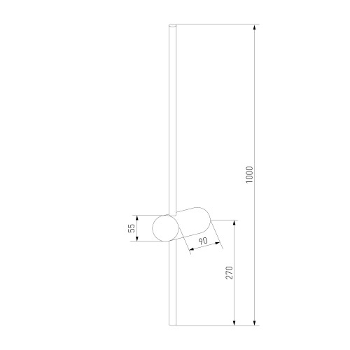 Настенный светодиодный светильник MRL LED 1121 черный Elektrostandard