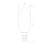 Светодиодная лампа Свеча" C37 8W 3300K E14 BLE1402" Elektrostandard