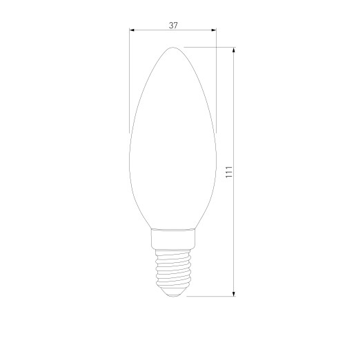 Светодиодная лампа Свеча" C37 8W 3300K E14 BLE1402" Elektrostandard