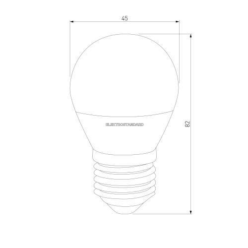Светодиодная лампа G45 7W 3300K E27 Mini Classic LED 7W 3300K E27 матовое стекло Elektrostandard