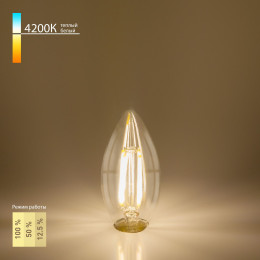 Филаментная светодиодная лампа Dimmable 5W 4200K E14 BLE1401 Elektrostandard