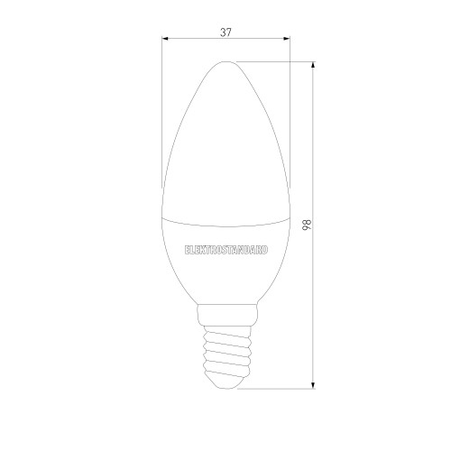 Свеча СD LED C37 6W 6500K E14 BLE1423 Elektrostandard