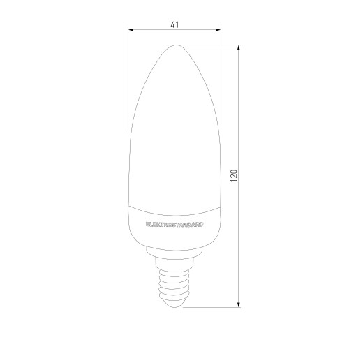 Светодиодная лампа Имитация пламени" 3 режима C37 3W 1600K E14 BLE1436" Elektrostandard