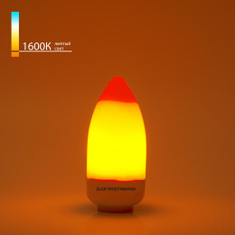 Светодиодная лампа Имитация пламени" 3 режима C37 3W 1600K E14 BLE1436" Elektrostandard