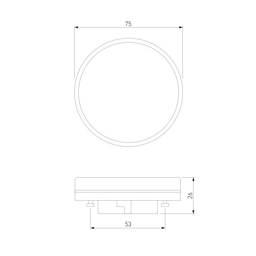 Светодиодная лампа GX53 12W 3300К BLGX5309 Elektrostandard