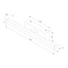 Настенный светодиодный светильник Rino 40121/LED белый Elektrostandard