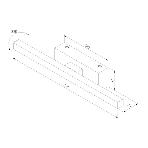 Настенный светодиодный светильник Rino 40121/LED белый Elektrostandard