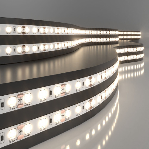 Светодиодная лента 12 В 9,6 Вт/м 120 Led/м 2835 IP20, теплый белый 3300К, 5 м Лента светодиодная 12V 9,6W 120Led 2835 IP20 теплый белый, 5м Elektrostandard
