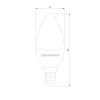 Светодиодная лампа Свеча" C37 6W 4200K E14 BLE1422" Elektrostandard
