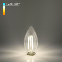 Филаментная светодиодная лампа Свеча" C35 9W 6500K E14 прозрачная BLE1440" Elektrostandard