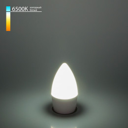 Светодиодная лампа Свеча" C37 6W 6500K E27 BLE2738" Elektrostandard