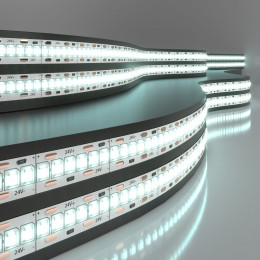 Светодиодная лента 24 В 24 Вт/м 240 Led/м 2835 IP20, холодный белый 6500K, 5 м Лента светодиодная 24V 24W 240Led 2835 IP20 холодный белый, 5м Elektrostandard