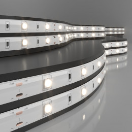 Светодиодная лента 12 В 7,2 Вт/м 30 Led/м 5050 IP65, дневной белый 4200К, 5 м Лента светодиодная 12V 7,2W 30Led 5050 IP65 дневной белый, 5м Elektrostandard