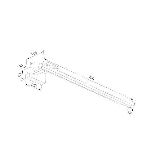 Светильник настенный светодиодный Acento латунь 40155/LED Elektrostandard