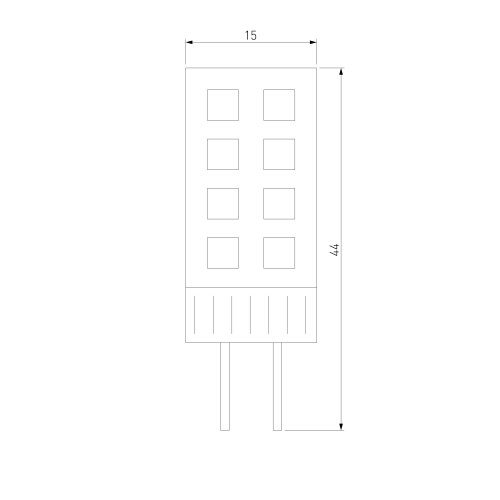 Светодиодная лампа JCD 7W 220V 6500K G4 BLG415 Elektrostandard