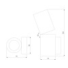 Настенный светодиодный светильник 40126/LED белый Elektrostandard