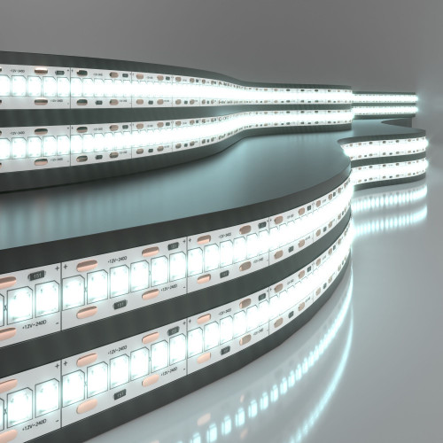 Светодиодная лента 12 В 24 Вт/м 240 Led/м 2835 IP20, холодный белый 6500 K, 5 м Лента светодиодная 12V 16W 240Led 2835 IP20 холодный белый, 5м Elektrostandard