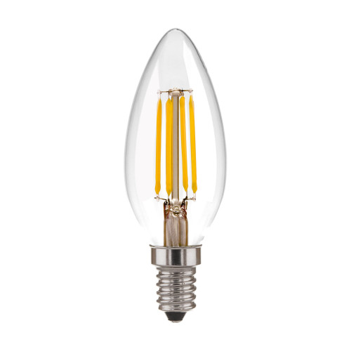 Филаментная светодиодная лампа Свеча" C35 9W 4200K E14 (CW35 прозрачный) BLE1426" Elektrostandard