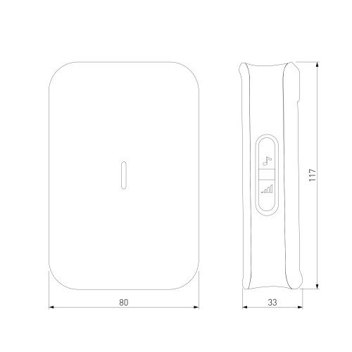Звонок беспроводной WL 36M IP44 черный DBQ19M WL 36M IP44 черный Elektrostandard