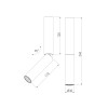 Накладной поворотный светодиодный светильник с антибликовой решеткой Pika 25029/LED 6W 4200K латунь Elektrostandard