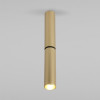 Накладной поворотный светодиодный светильник с антибликовой решеткой Pika 25029/LED 6W 4200K латунь Elektrostandard