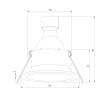 Светильник встраиваемый Andi GU10 черный 25058/01 Elektrostandard