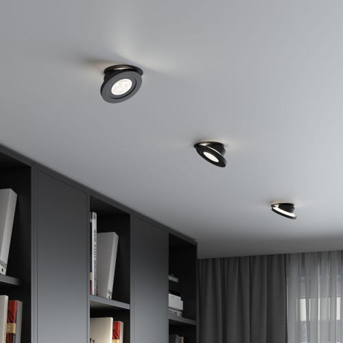 Встраиваемый поворотный светодиодный светильник 6W 4000K чёрный 25084/LED Elektrostandard