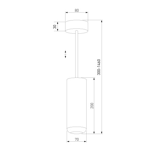 Подвесной светодиодный светильник 10W 4000K белый 50250 LED Elektrostandard