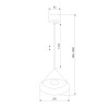 Светильник подвесной светодиодный Conus 16W 3000K золотой 50316 LED Elektrostandard