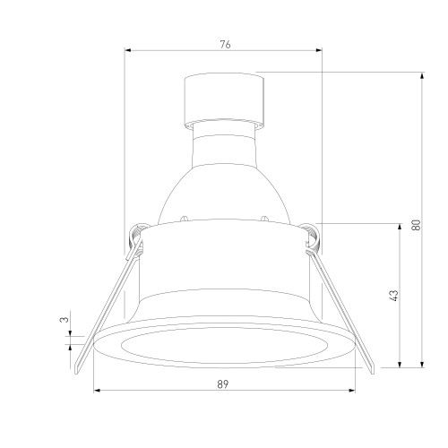 Светильник встраиваемый Andi GU10 белый IP44 25061/01 Elektrostandard
