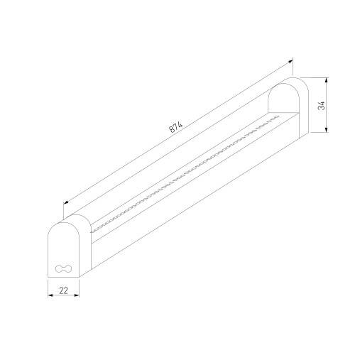 Светильник стационарный светодиодный Led Stick 18 Вт 6500К 90 см 55001/LED Elektrostandard