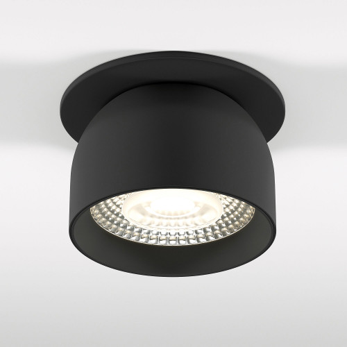 Светильник встраиваемый поворотный светодиодный Uno 8W 4000K черный 25092/LED Elektrostandard