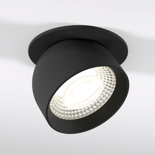 Светильник встраиваемый поворотный светодиодный Uno 8W 4000K черный 25092/LED Elektrostandard