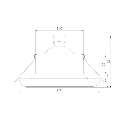 Влагозащищенный точечный светильник 1080 MR16 WH белый Elektrostandard