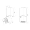 Светильник потолочный поворотный светодиодный Cubus 10W 4000K чёрный 25043/LED Elektrostandard
