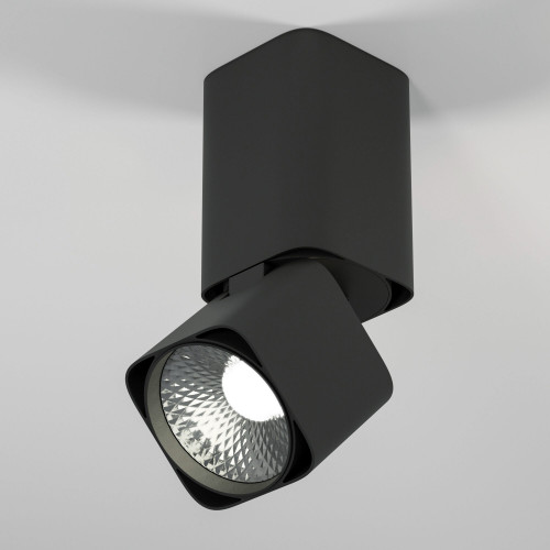 Светильник потолочный поворотный светодиодный Cubus 10W 4000K чёрный 25043/LED Elektrostandard