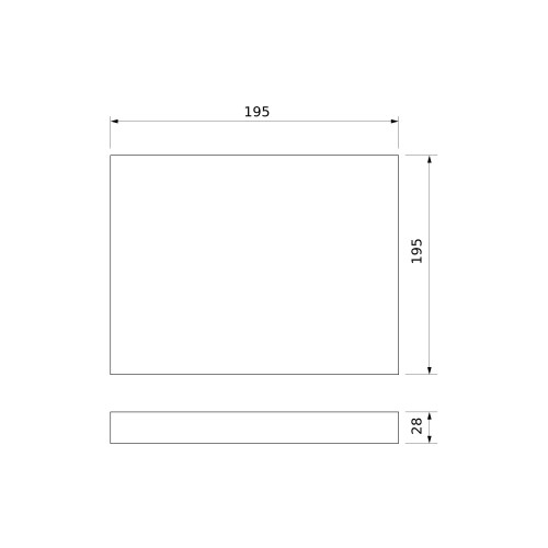 Накладной потолочный светодиодный светильник DLS034 18W 4200K Elektrostandard