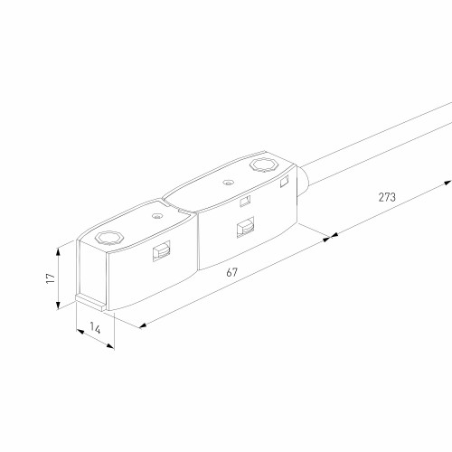 Slim Magnetic Ввод питания гибкий черный 85162/00 85162/00 Elektrostandard