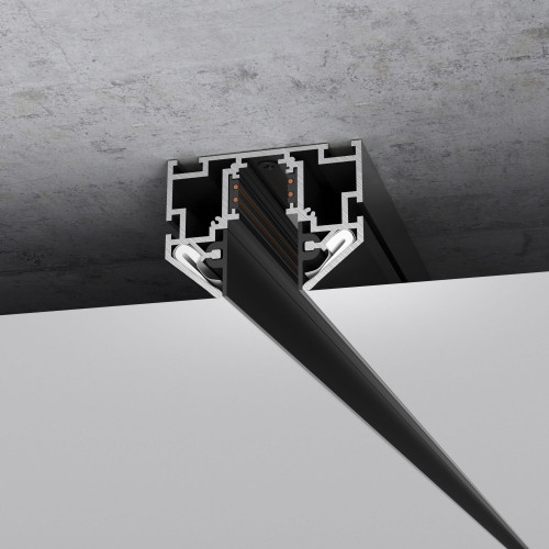 Slim Magnetic Шинопровод в натяжной потолок с декоративными вставками черный (3м) 85242/00 85242/00 Elektrostandard